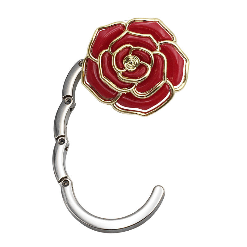 Wholesale Round Rose Bag Hook Phnom Penh Gradient Solid Color Folding Table Ornaments